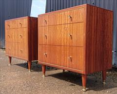 20th Century Herbert E Gibbs pair of chests of drawers 76cm or 30w 41cm or 16d 28½h or 54½ including mirror cat no 816 job 3417 _8.JPG